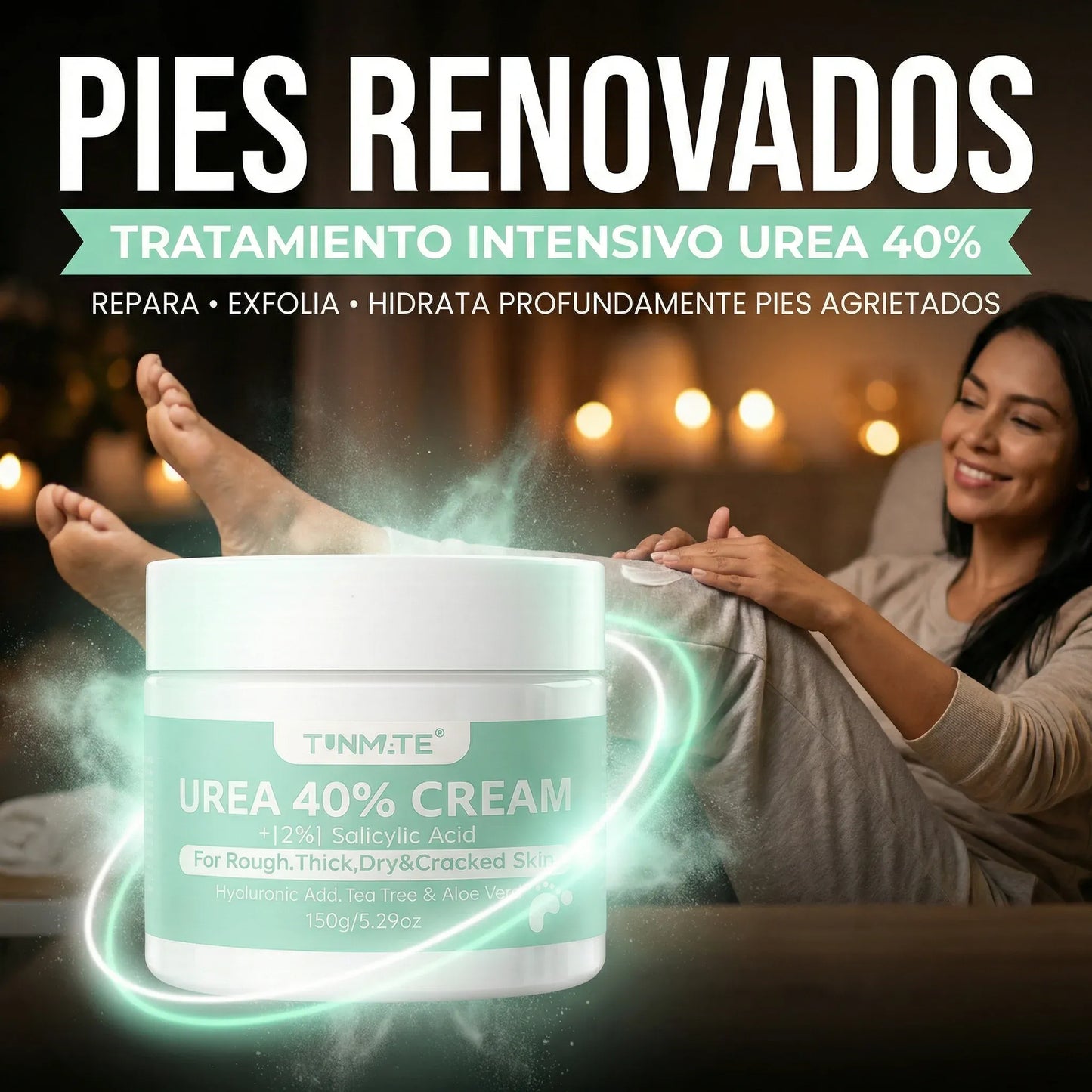 Tratamiento intensivo con CREMA UREA AL 40% - MANOS Y PIES
