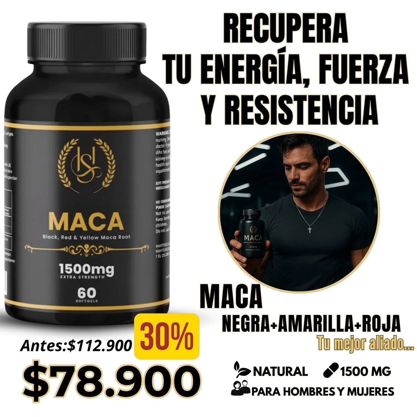 Maca Negra En Softgels