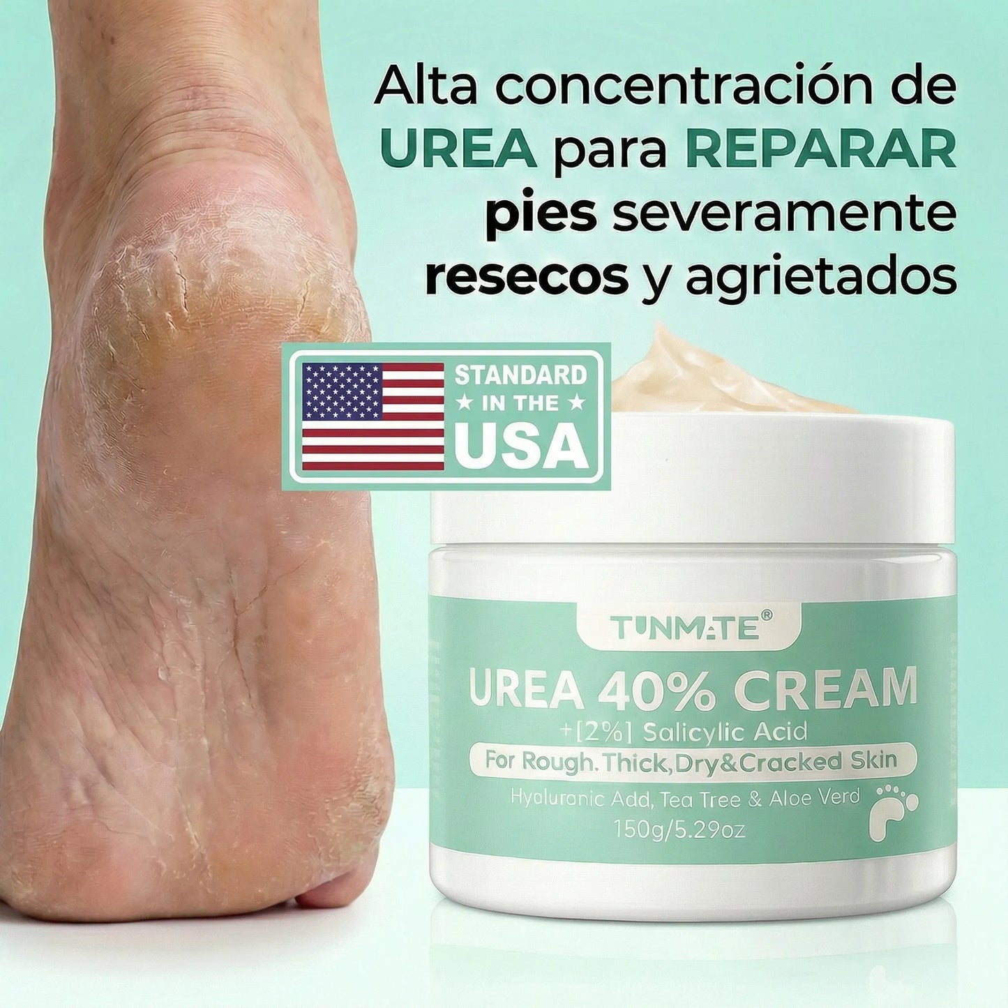 Tratamiento intensivo con CREMA UREA AL 40% - MANOS Y PIES