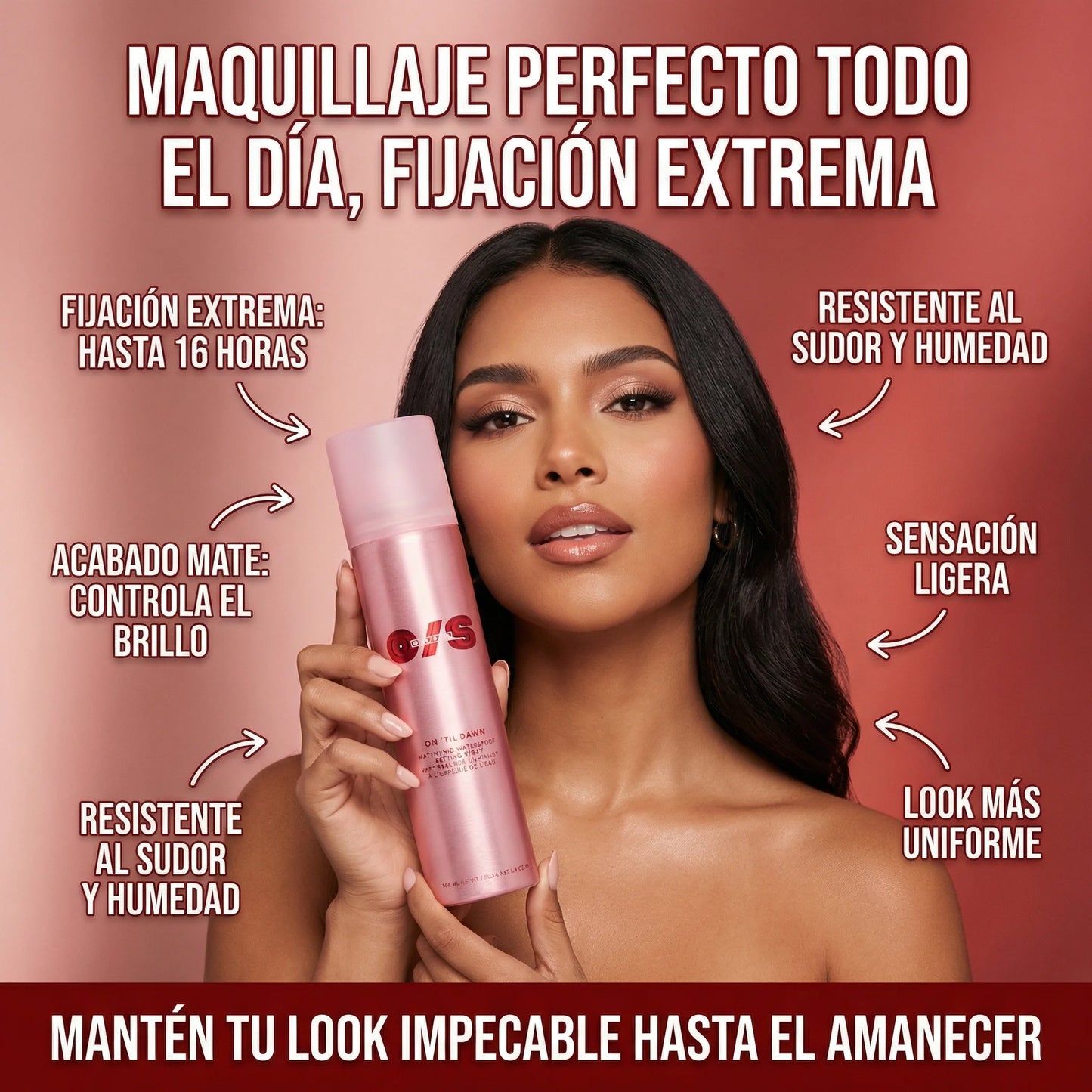 SPRAY MATIFICANTE FIJADOR DE MAQUILLAJE