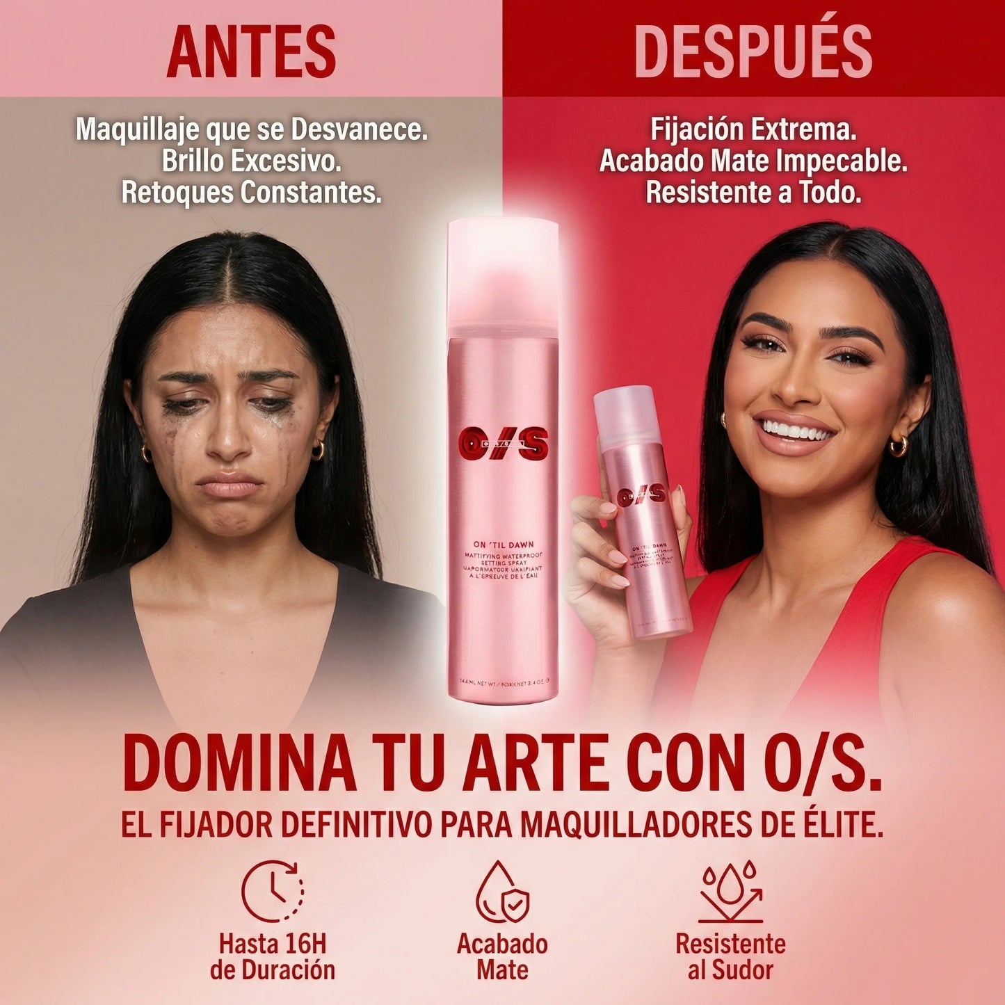 SPRAY MATIFICANTE FIJADOR DE MAQUILLAJE