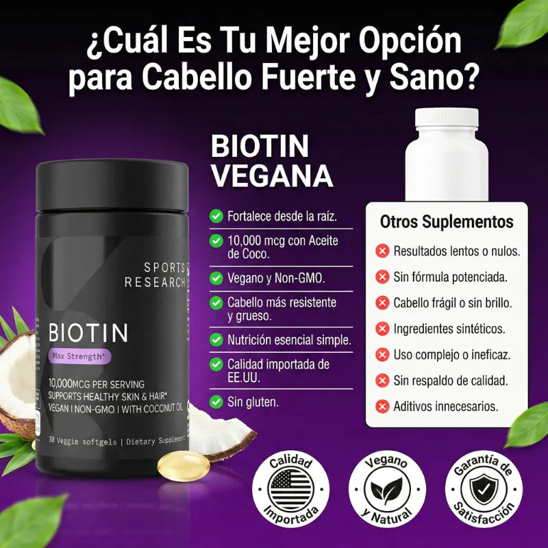 SUPLEMENTO DE BIOTINA SPORTS RESEARCH