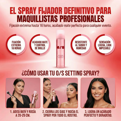 SPRAY MATIFICANTE FIJADOR DE MAQUILLAJE
