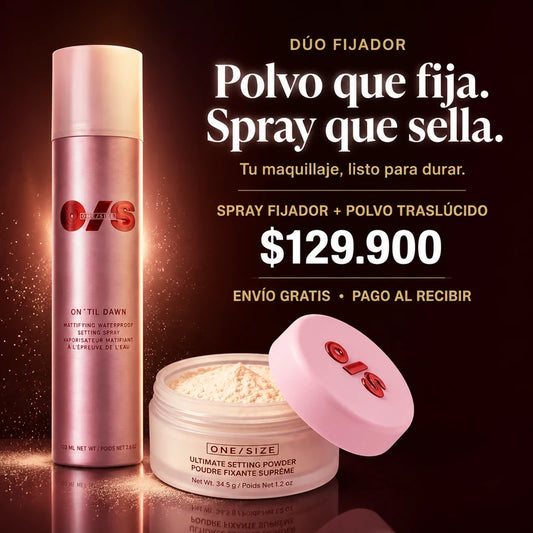 DUO SPRAY FIJADOR DE MAQUILLAJE + POLVO TRANSLUCIDO