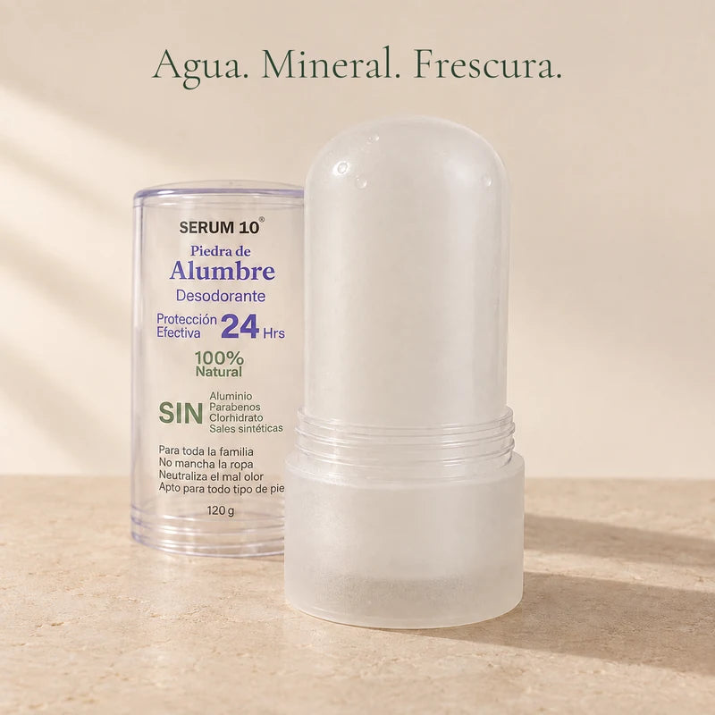 Piedra de Alumbre Shabima sin caja — Agua, mineral y frescura