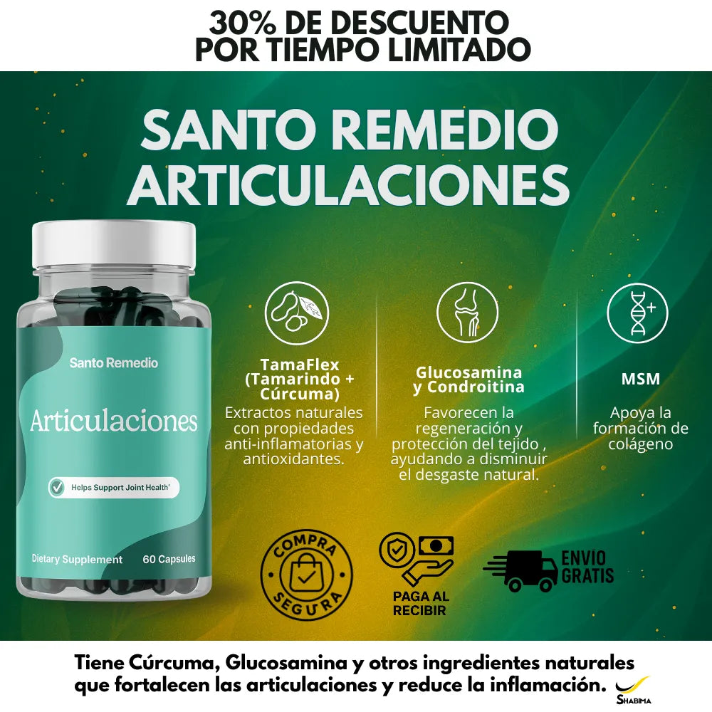 Santo Remedio Articulaciones x 60 caps