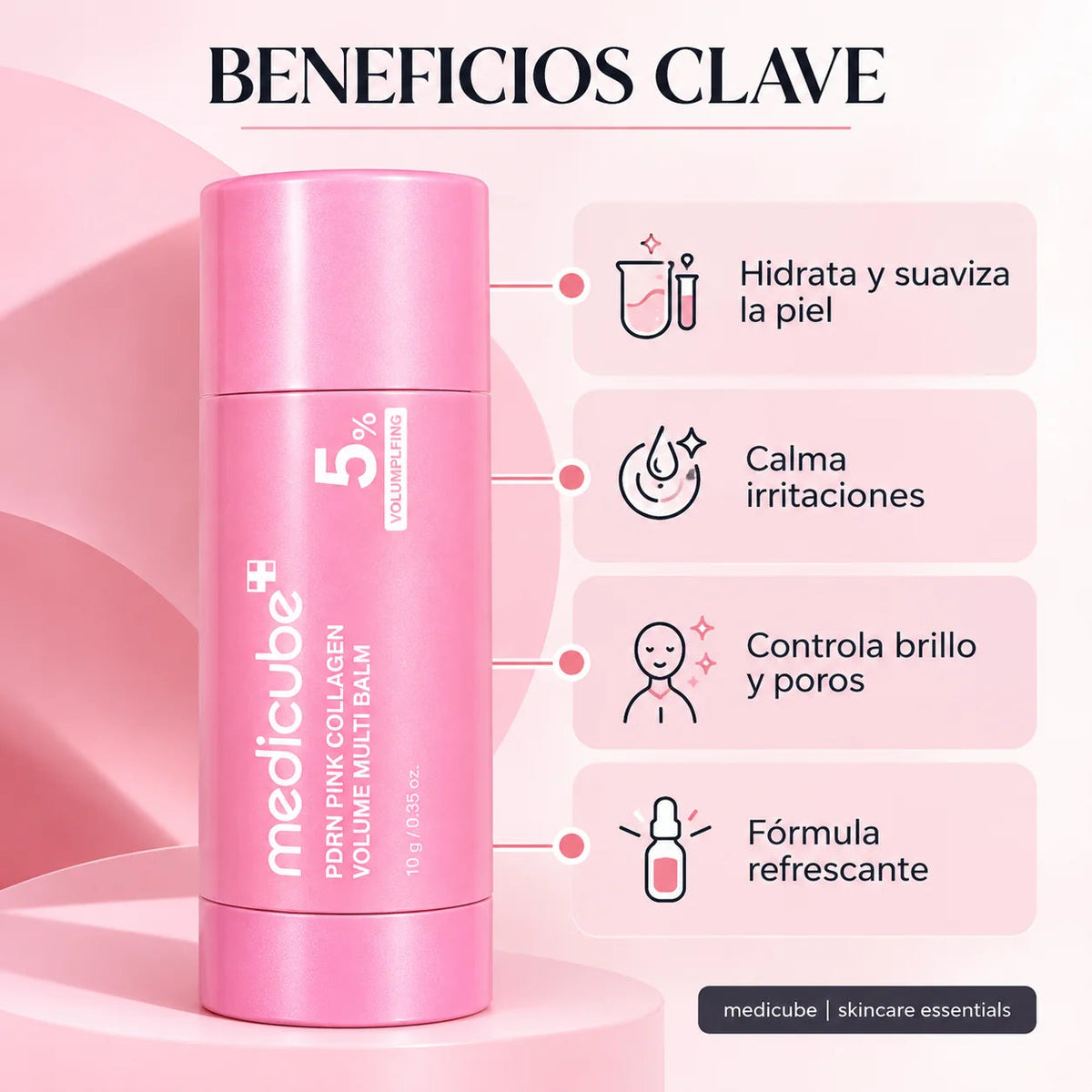 Beneficios principales del bálsamo Medicube PDRN